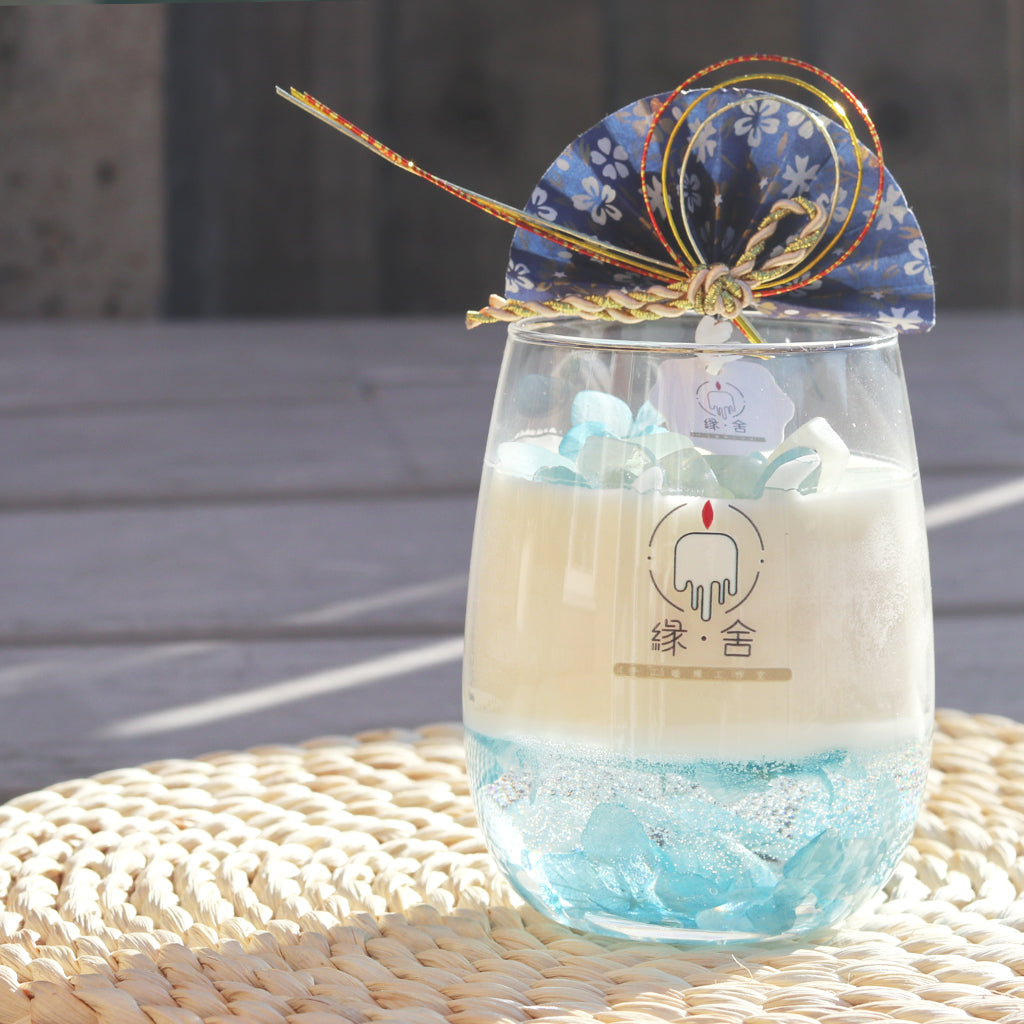 Health Luck Crystal Candle