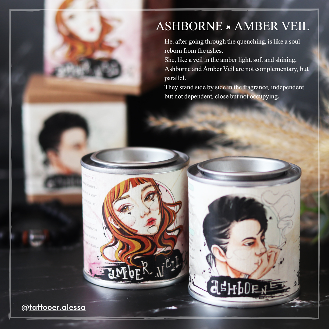 Ashborne × Amber Veil Set